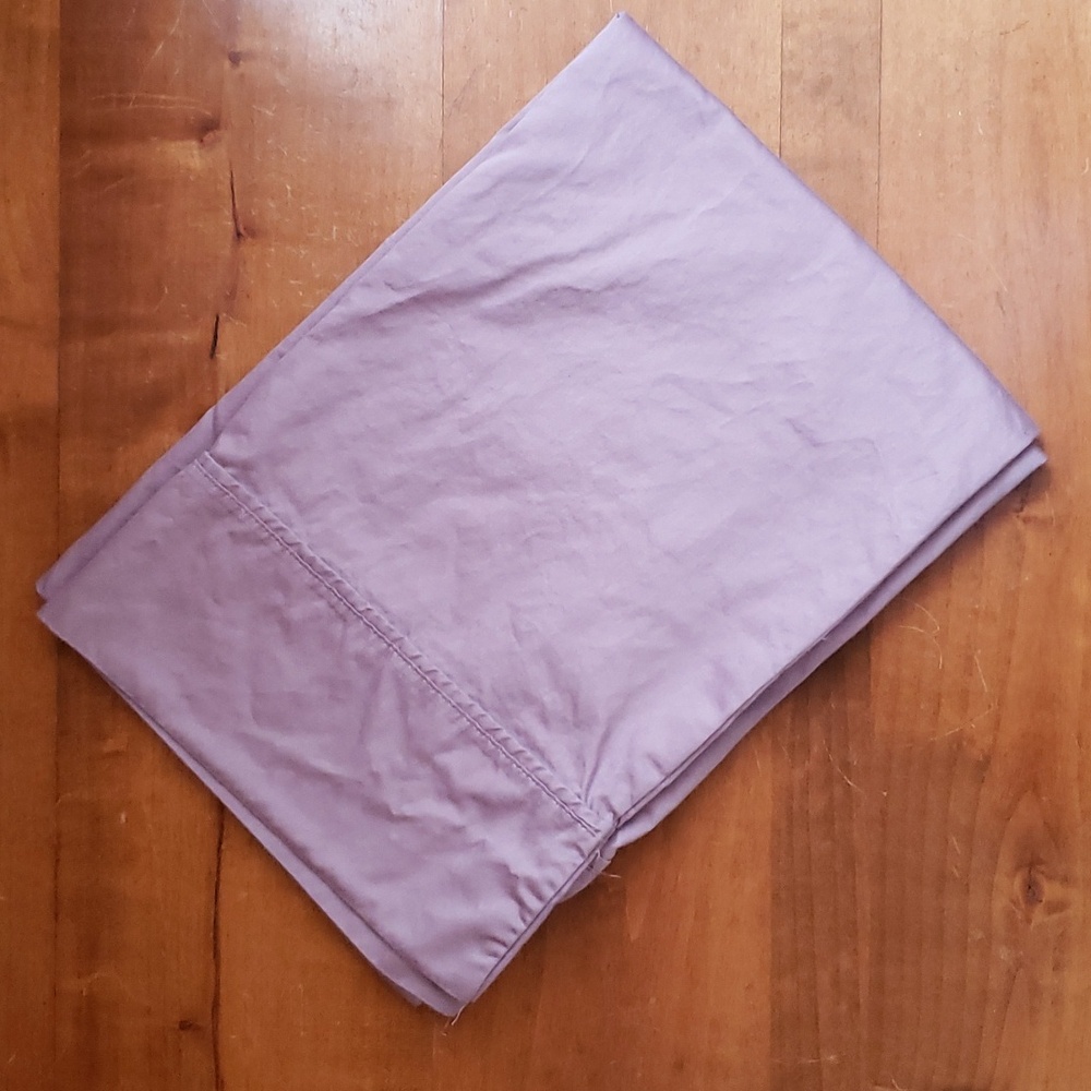 A purple cotton standard pillowcase by Royal Velvet